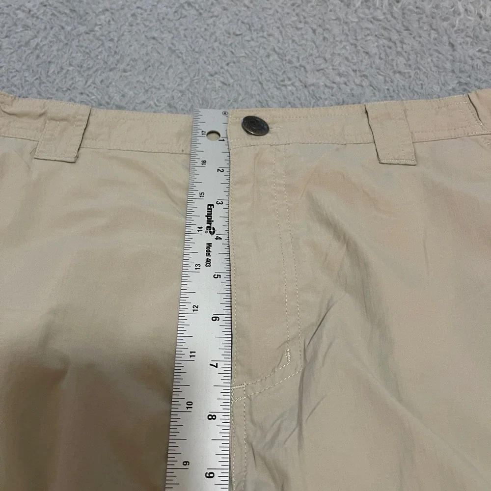 Columbia Omni-Shade Mens Cargo Shorts 36 Tan Khaki Hiking Fishing Regular Fit